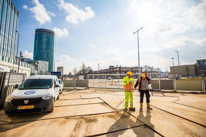 L'aménagement du chantier heras clôture